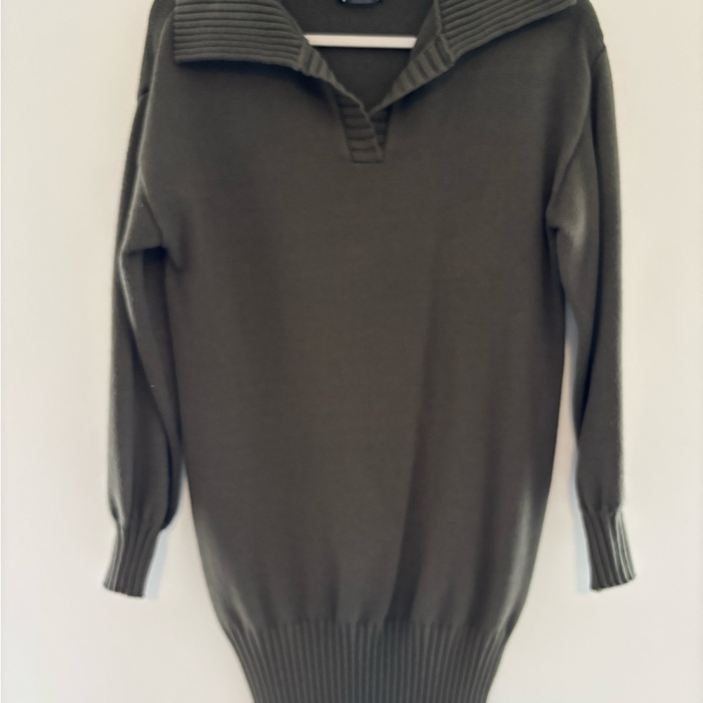 Olive Green Knit Sweater